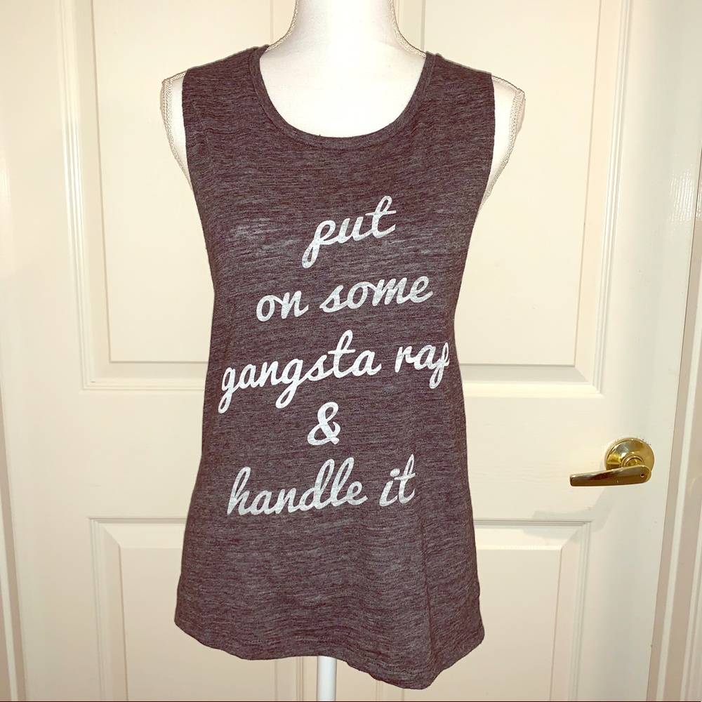 PUT ON SOME GANGSTA WRAP TANK TOP SIZE SMALL